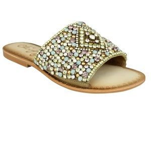 Naughty Monkey Bling Sandals Size 6